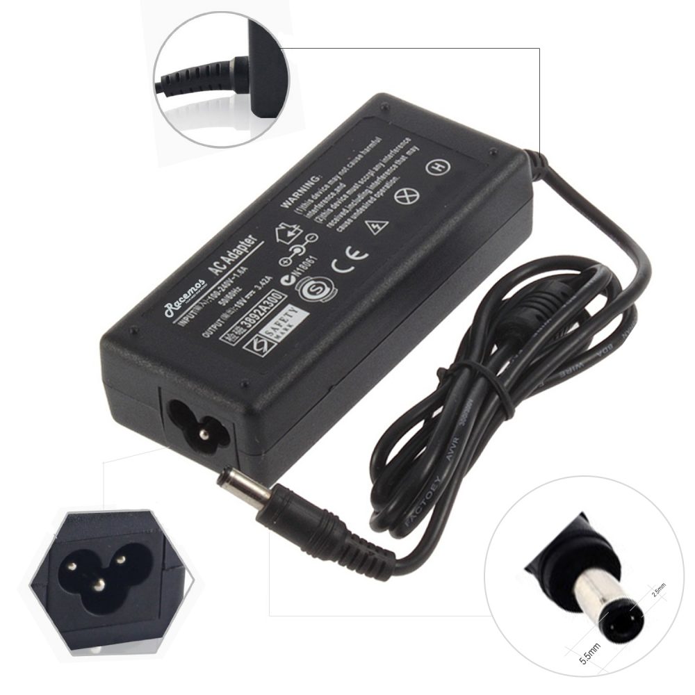 acer 19v-3.42 black pin laptop adapter