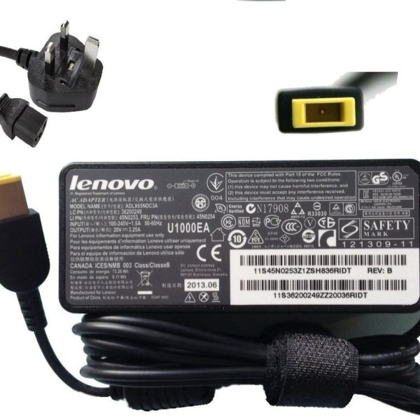 Lenovo 20v/2.25 usb pin laptop adapter