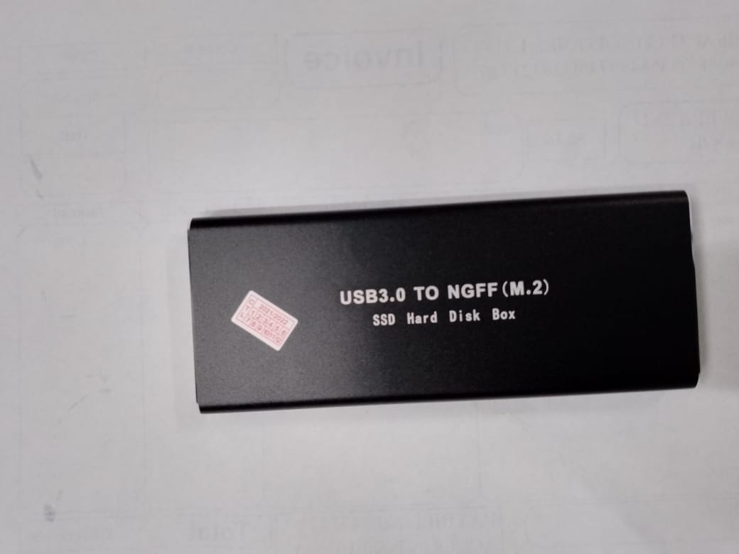SSD CASING EXTERNAL USB 3.0 TO M-SATA NGFF(M.2)SINGLE NOTCH