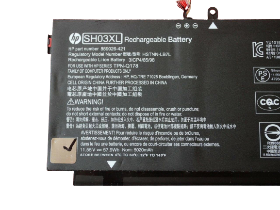Hp SH03XL Internal Original Brand New Battery