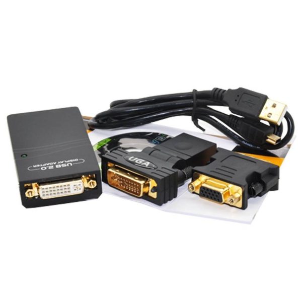 USB 2.0 to HDMI/VGA/DVI adapter