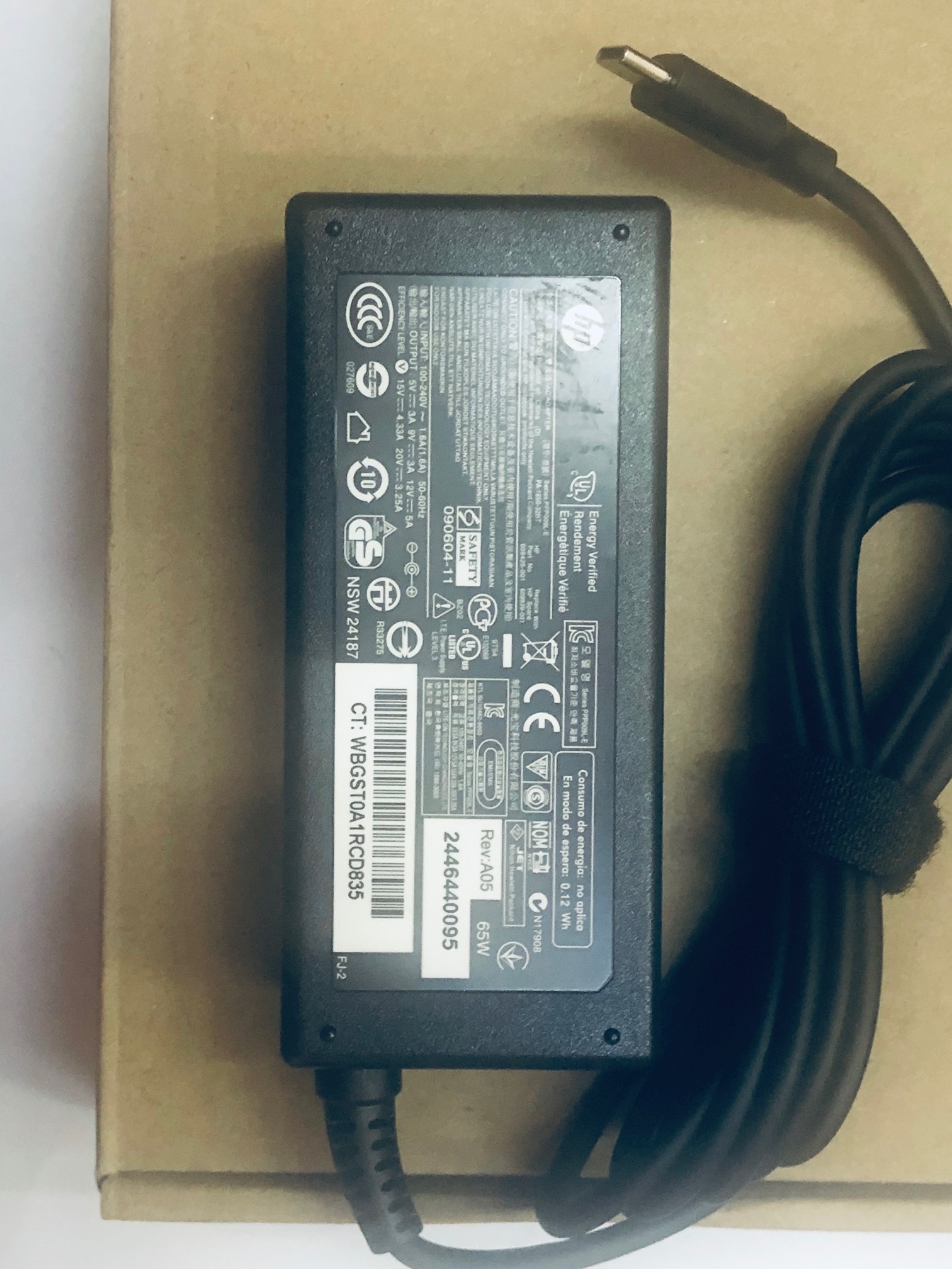 Hp type c 65watts original