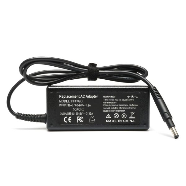 laptop adapter hp 19.5v/3.33a 4.8*1.7 black small pin